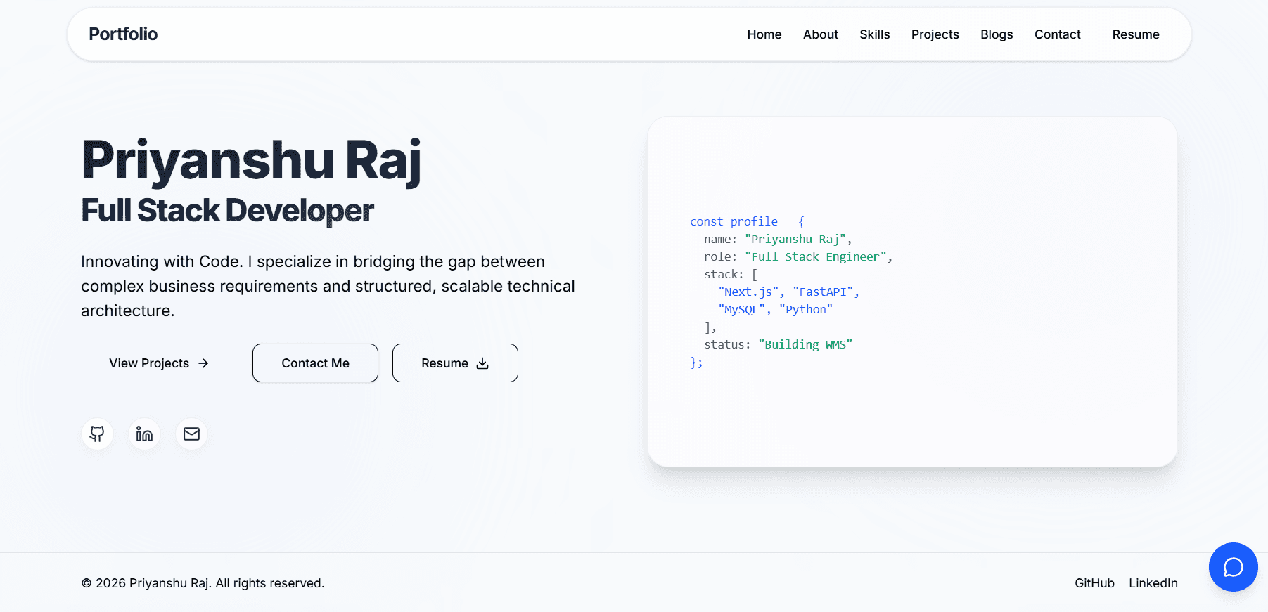 Portfolio - Vaurdin portfolio - Professional portfolio website built with Vite and TypeScript. A modern, responsive web design showcasing developer projects, skills, and development experience.